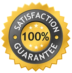 100% satisfaction guarantee